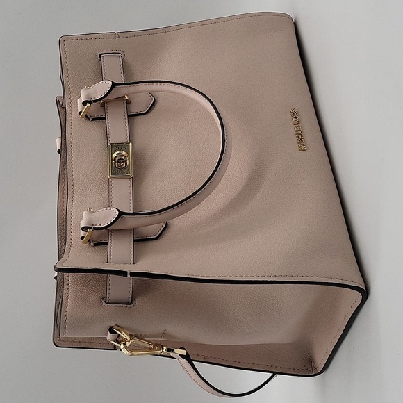 1436- Michael Kors Hamilton Leather Bag Pink Color NWT - Picture 1 of 12